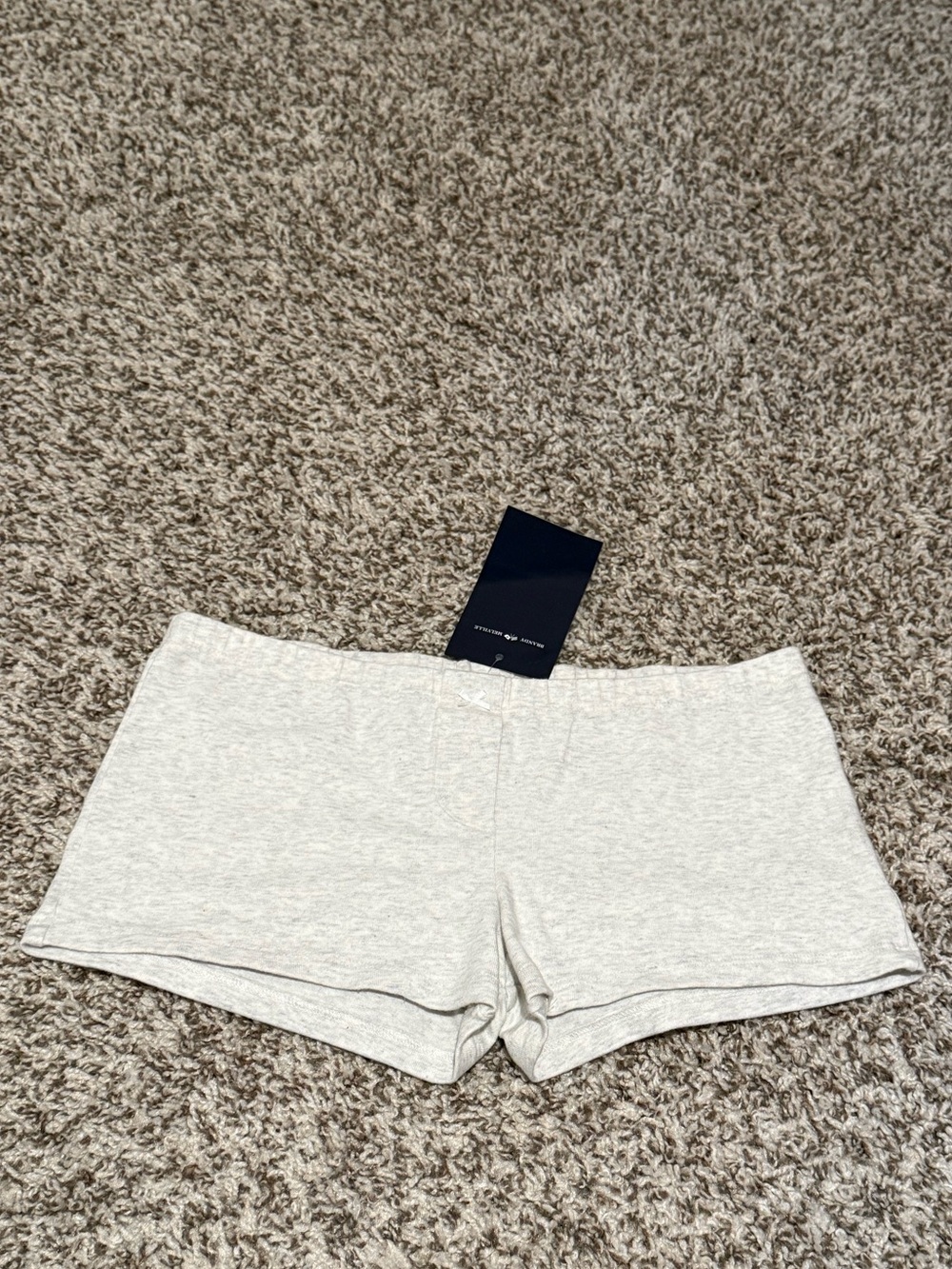 NWT | Brandy Melville Light Heather Grey Boyshort Underwear | Size XS/S | 🇮🇹